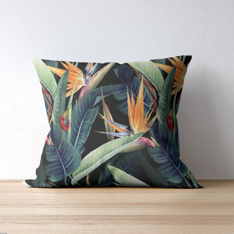 Poduszka Tropikalna Noc z poszewką tkanina plamoodporna ogrodowa