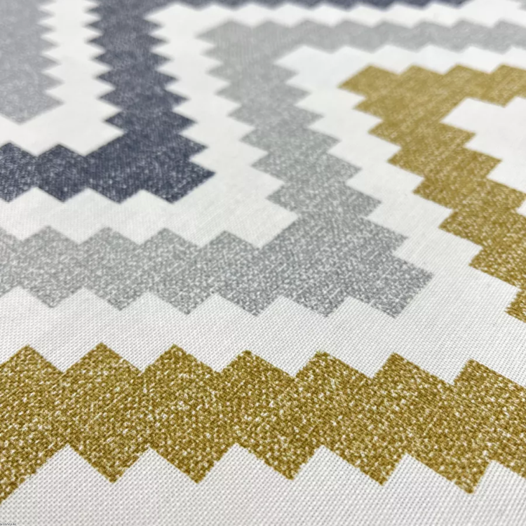 Plamoodporny bawełniany bieżnik z wzorem Zygzak