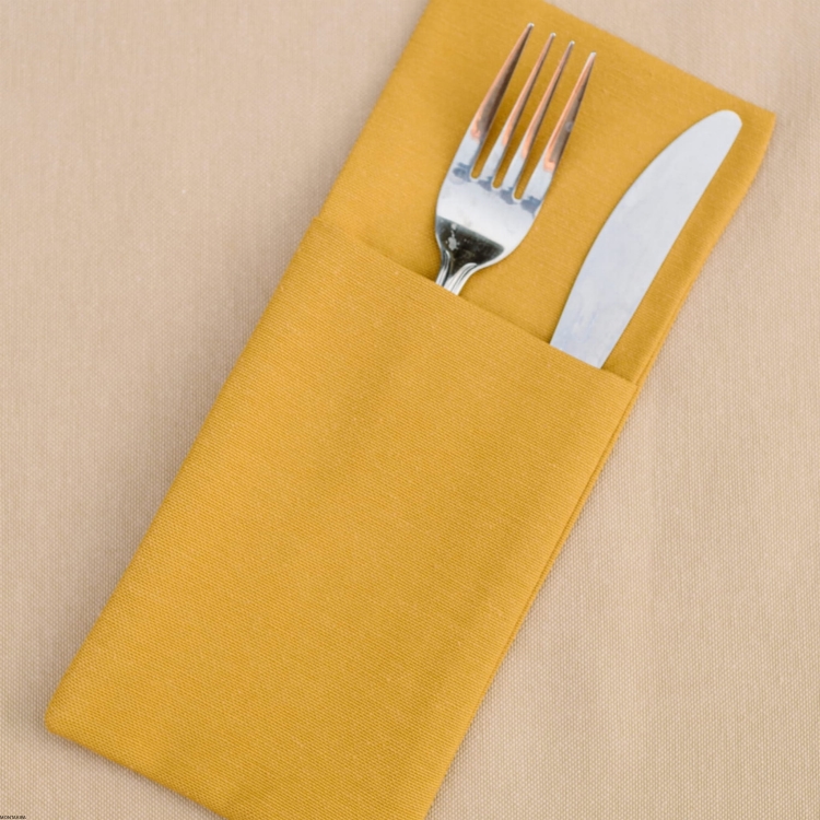 Kieszonka na sztućce z plamoodpornej tkaniny